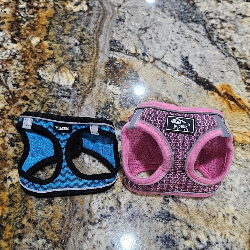 Lot of two dog harnesses NO Leash